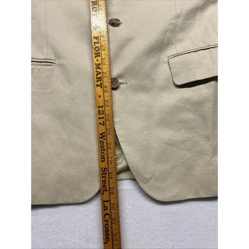 Banana Republic Beige Cotton Linen Blazer Two Button Two Vent‎ 32S